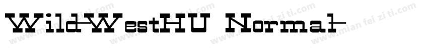 Wild-WestHU Normal字体转换